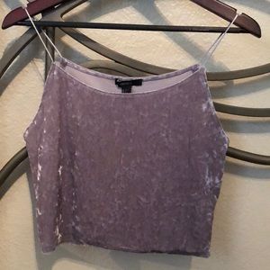 Forever 21 velvet tank top